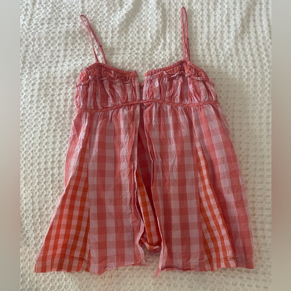 Anthropologie Pink and Orange Top